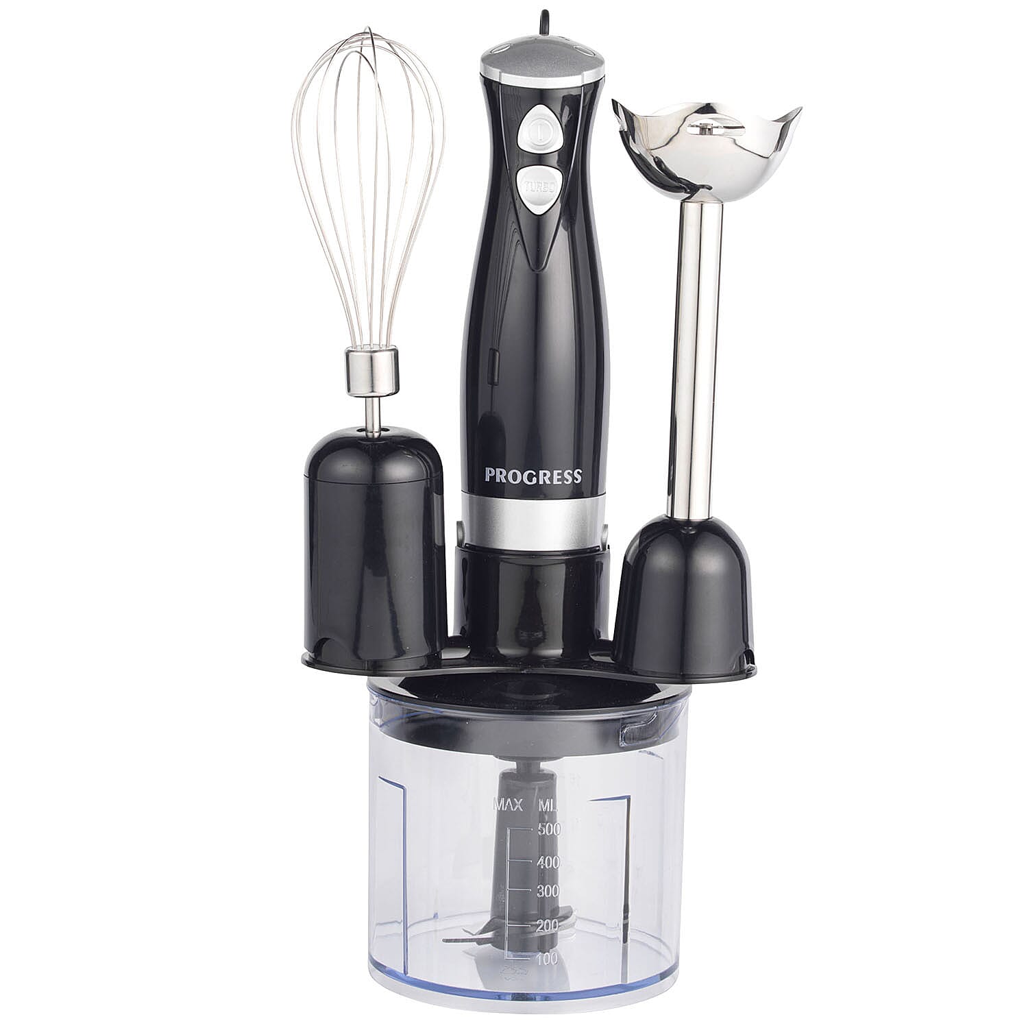 Juicer, Mixer and Attachment (Size 23x21 cm) - Black