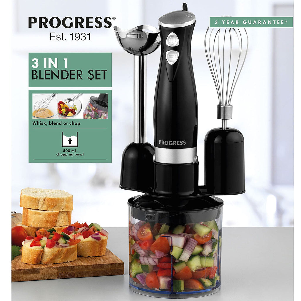 Juicer, Mixer and Attachment (Size 23x21 cm) - Black