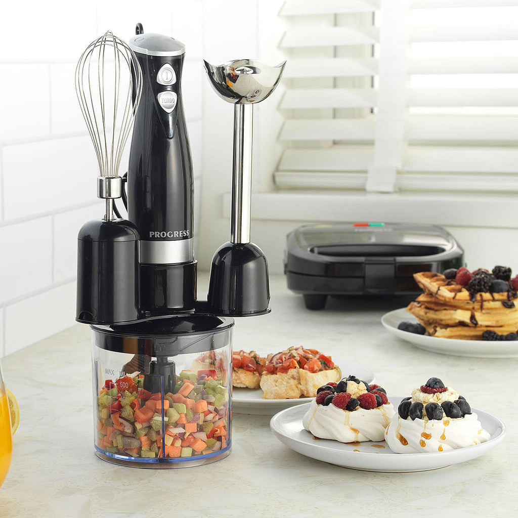 Juicer, Mixer and Attachment (Size 23x21 cm) - Black