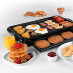 Grill Pan and Griddle (Size 33x10x60 cm) - Black