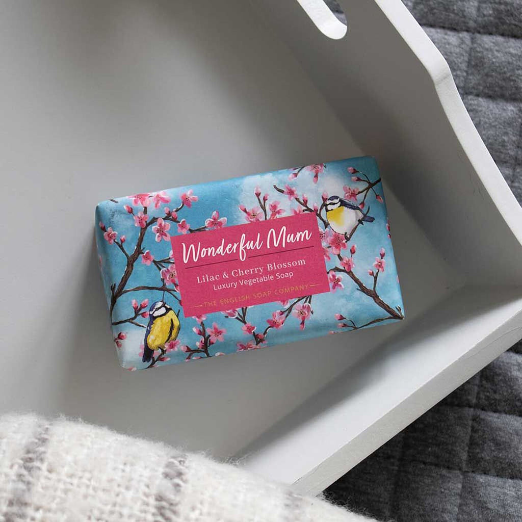 The English Soap Company Happy Mothers Day 190g - Cherry blossom (Lilac - Cherry Blossom)
