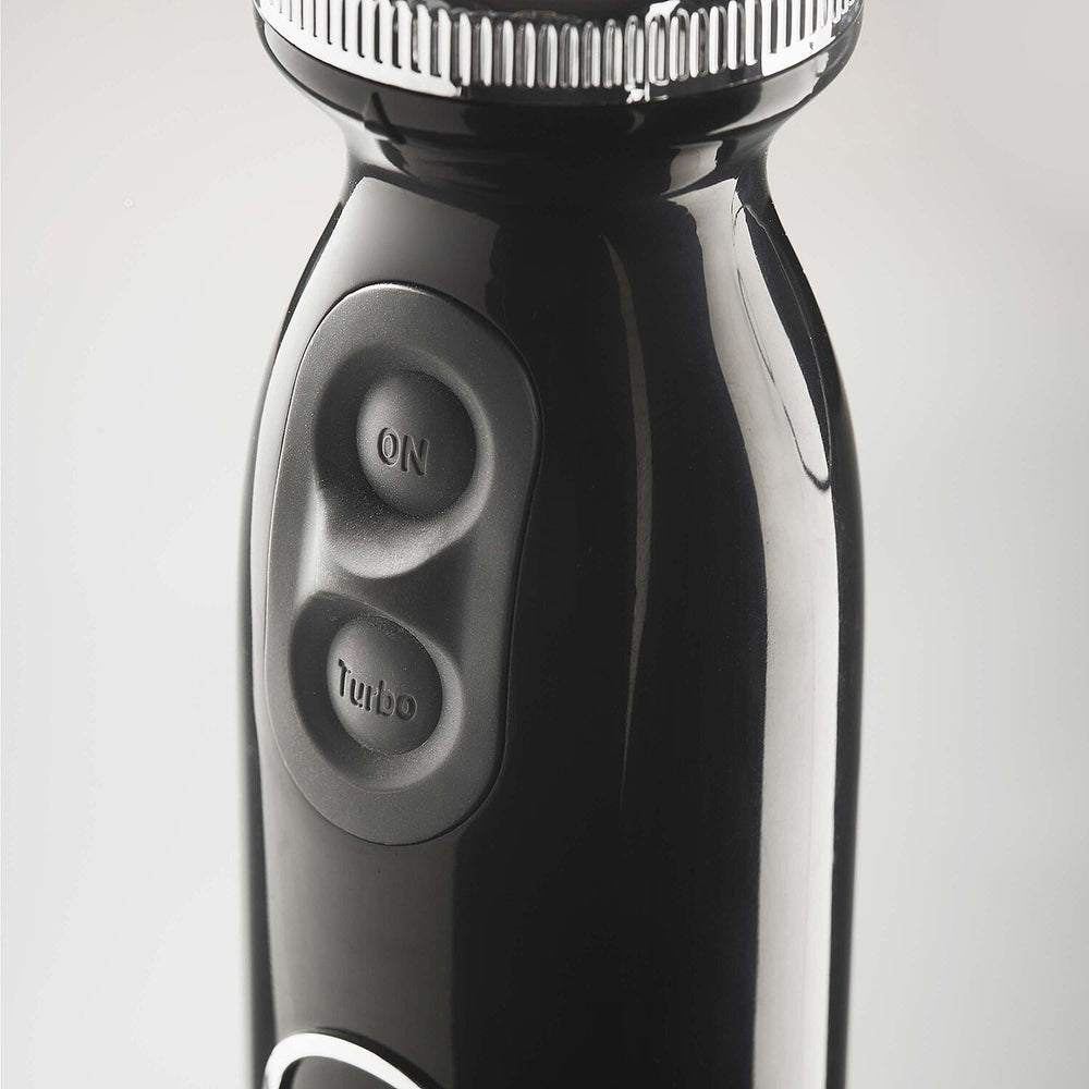 Quest- 2-in-1 Turbo Blender with Masher (700W, 4 Leaf) - Black