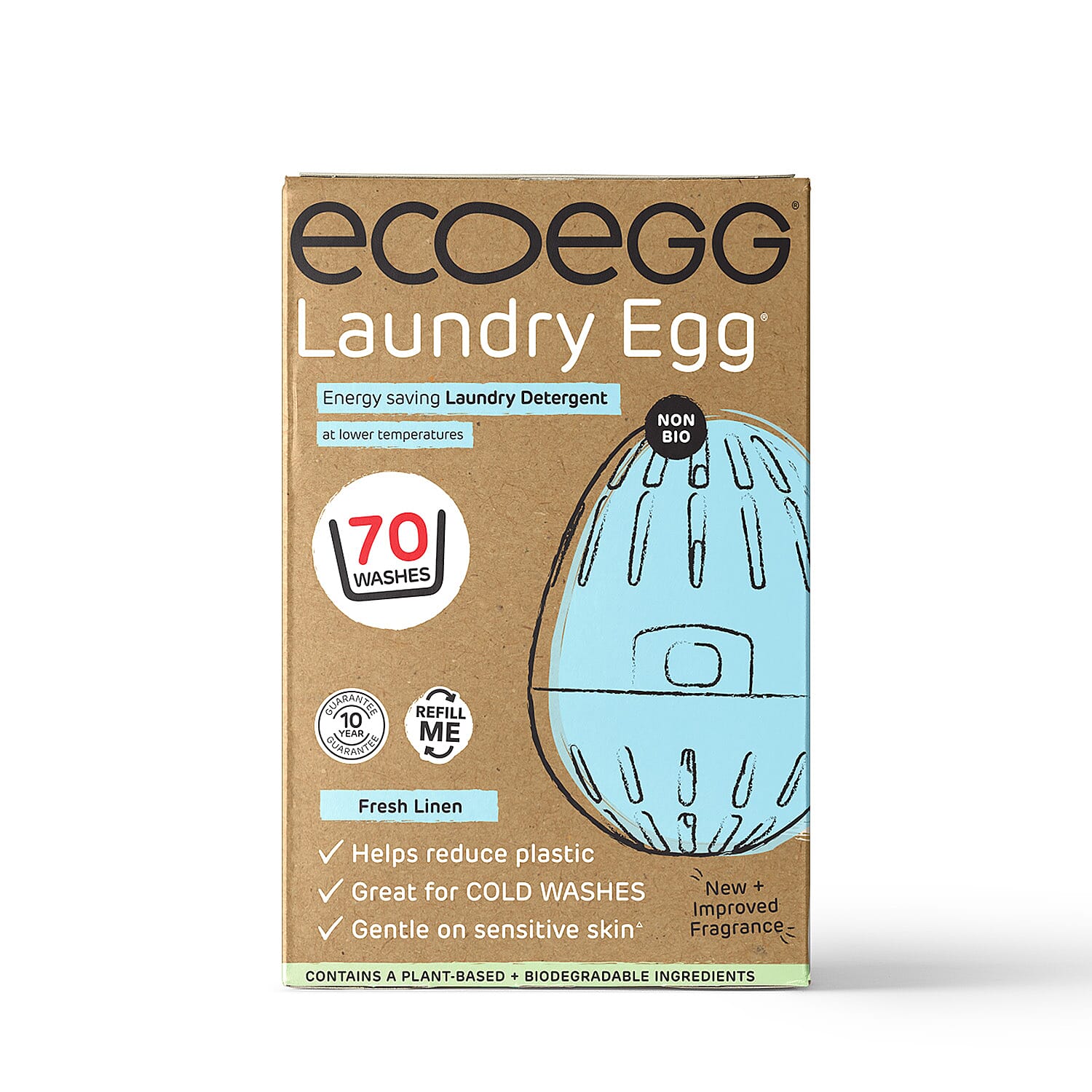 Ecoegg Laundry Egg Fresh Linen 70 Washes - Blue