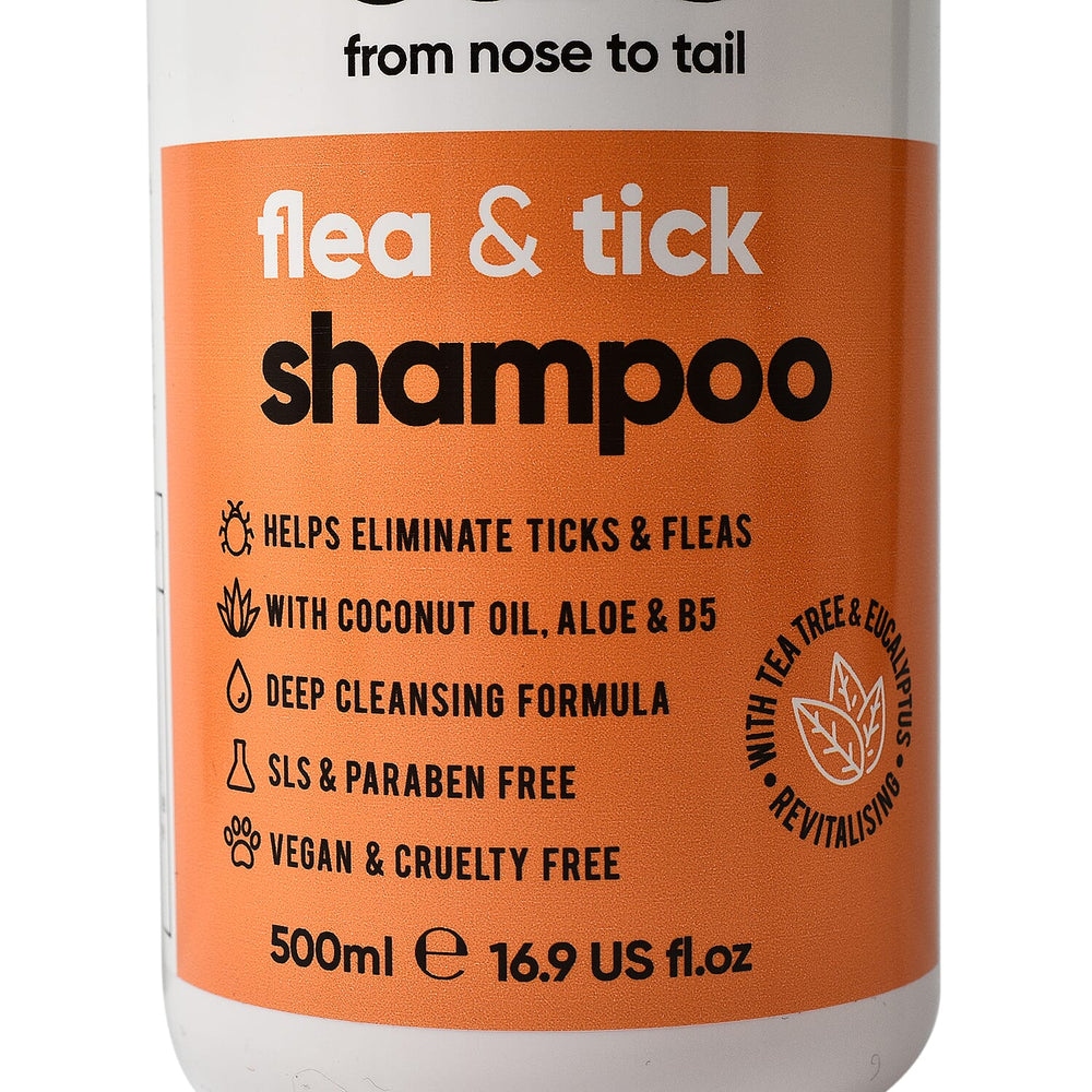 Buddy Care Flea - Tick Dog Shampoo with Tea Tree - Eucalyptus - 500ml