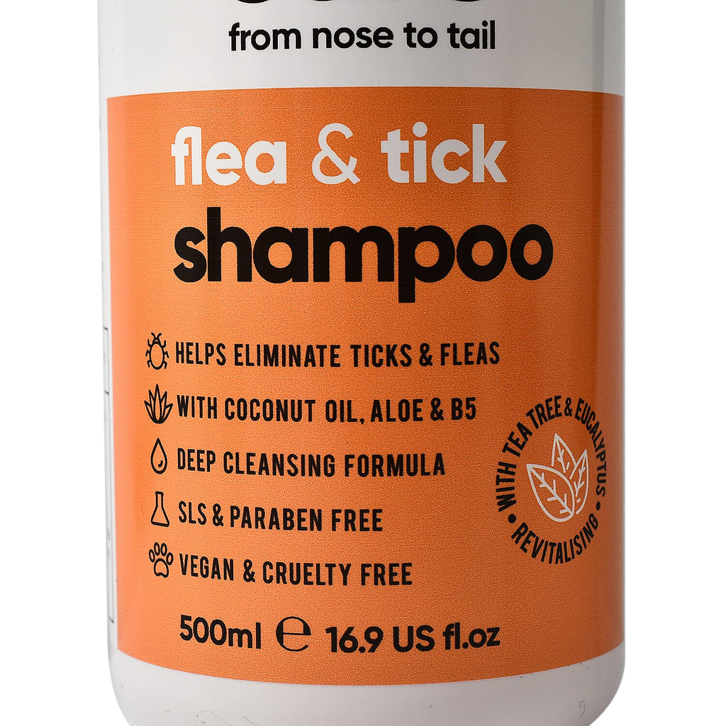 Buddy Care Flea - Tick Dog Shampoo with Tea Tree - Eucalyptus - 500ml