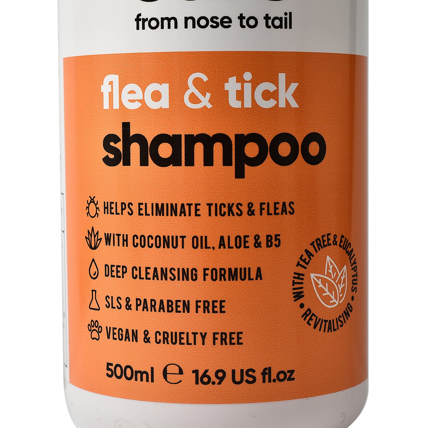 Buddy Care Flea - Tick Dog Shampoo with Tea Tree - Eucalyptus - 500ml