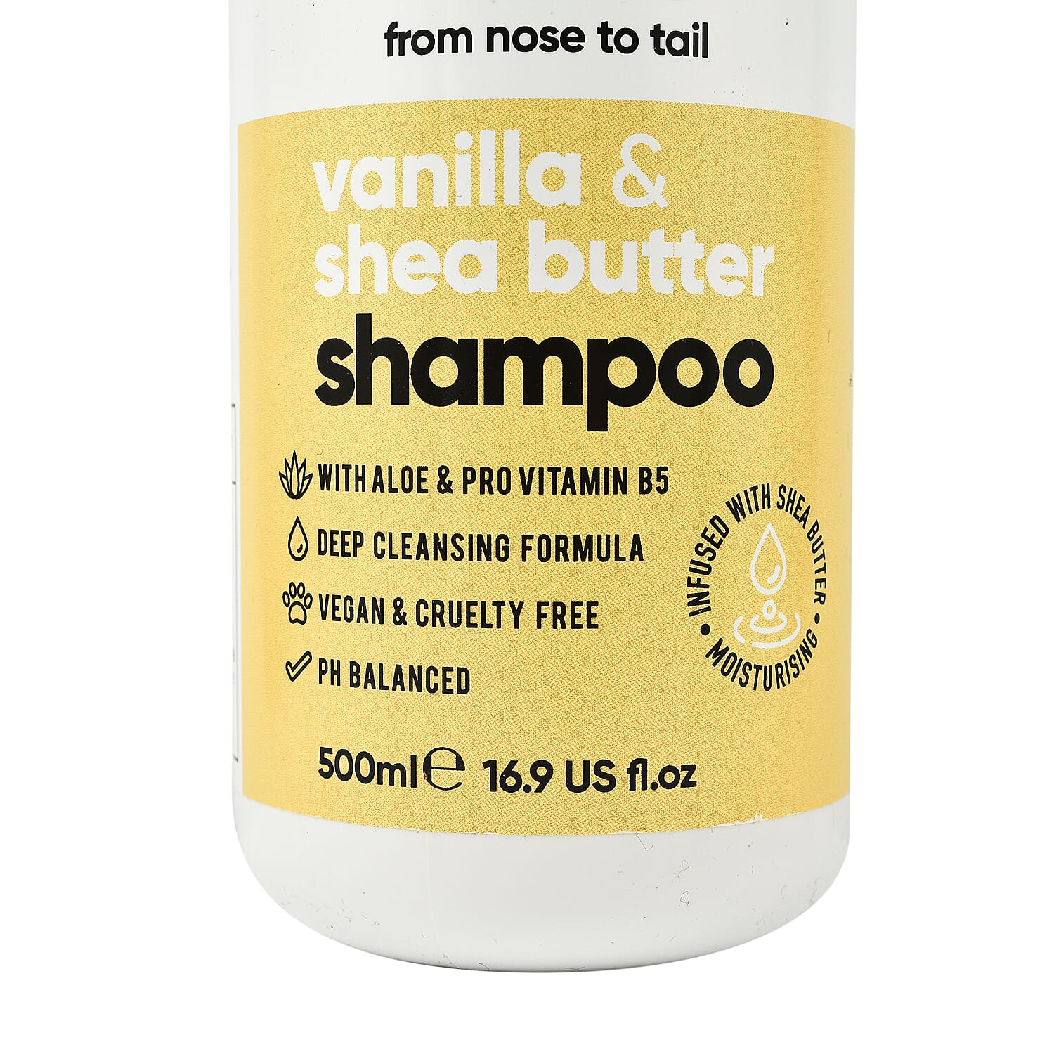 Buddy Care Vanilla - Shea Butter Dog Shampoo with Aloe - Pro Vitamin B5 - 500ml