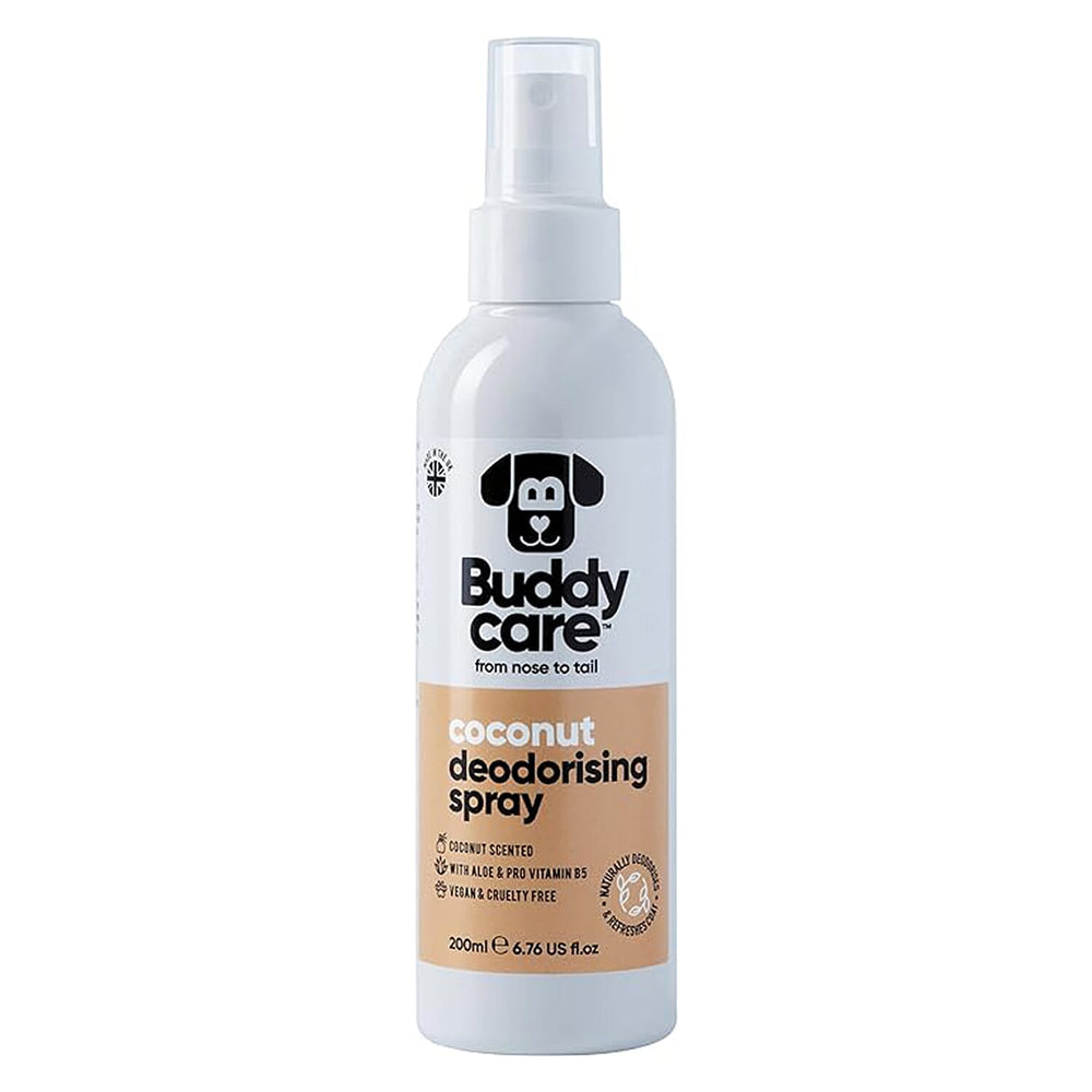 Buddy Care Coconut Deodorising Dog Spray with Aloe - Pro Vitamin B5 200ml