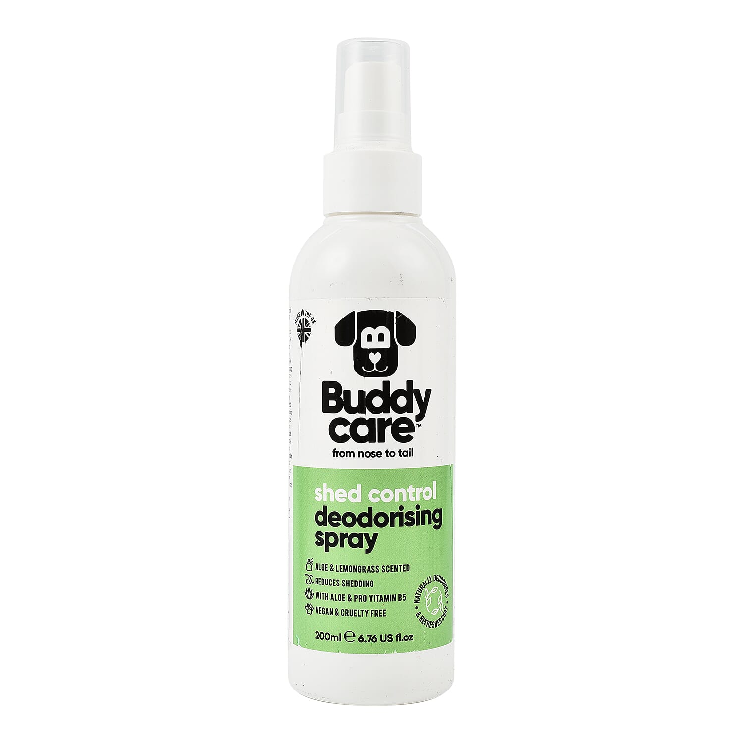 Buddy Care Shed Control Deodorising Spray with Aloe - Pro Vitamin B5 200ml