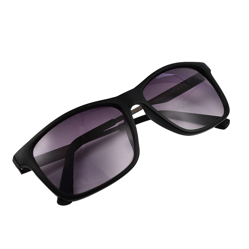 Basley Rectangle Sunglasses - Black & Grey