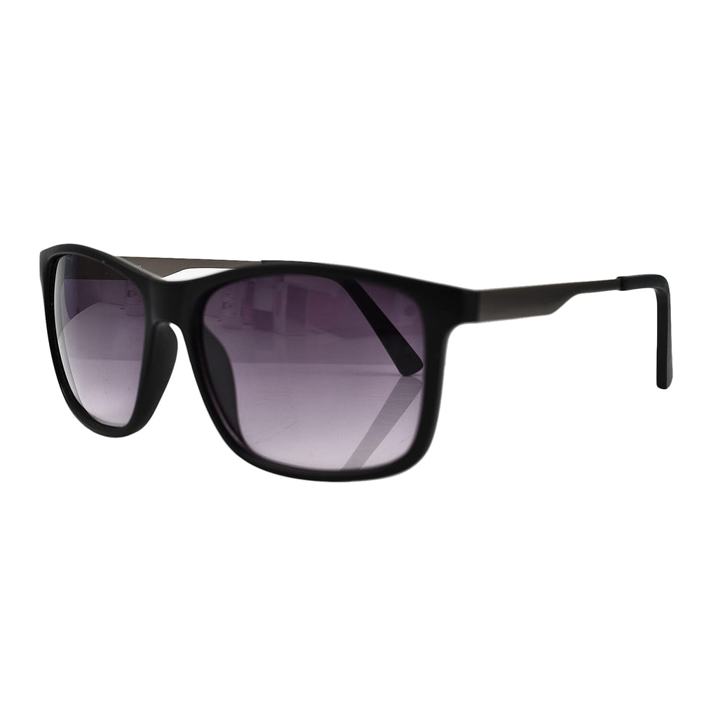Basley Rectangle Sunglasses - Black & Grey