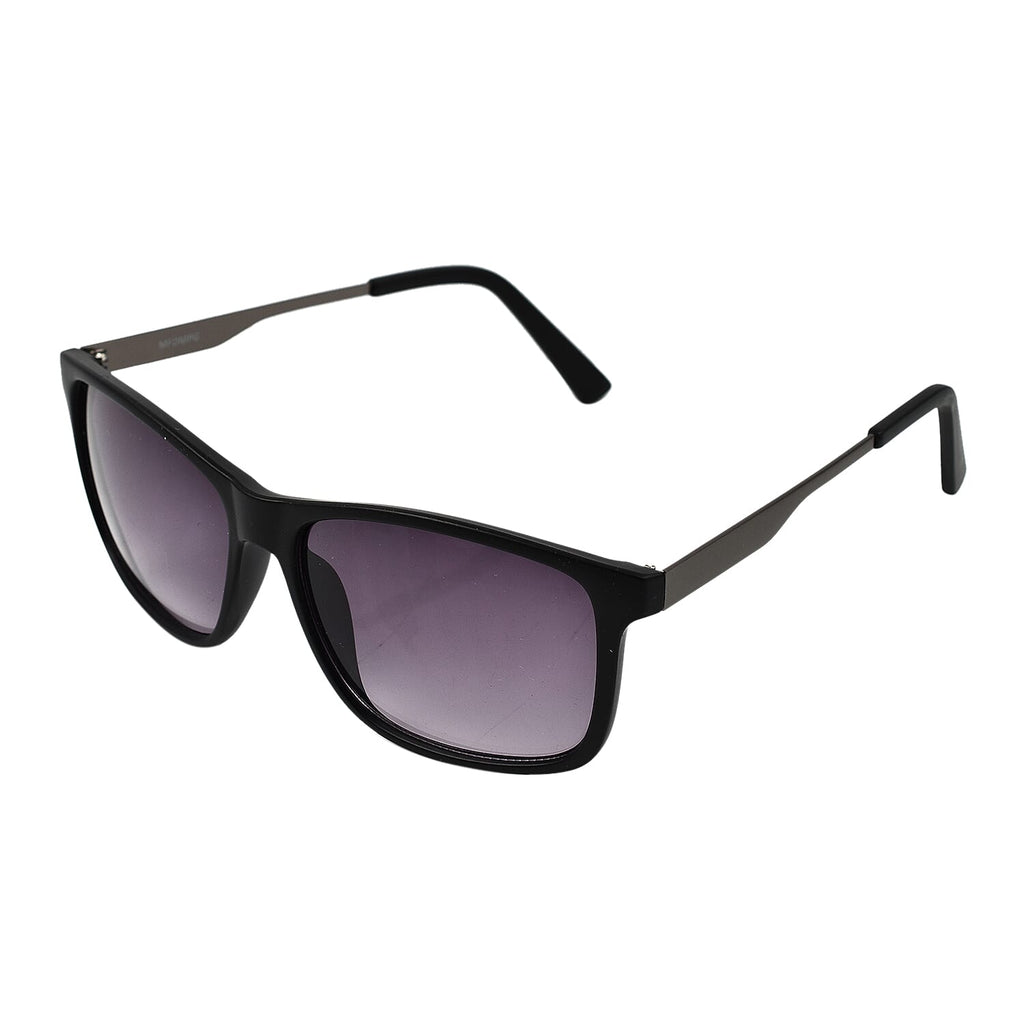 Basley Rectangle Sunglasses - Black & Grey