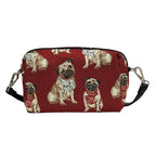 Signare Tapestry Fabric Crossbody Bag (Size 7x24x16 cm) - Maroon
