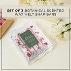 Set of 3 Botanical Wax Melts-  Infused with natural botanical extracts