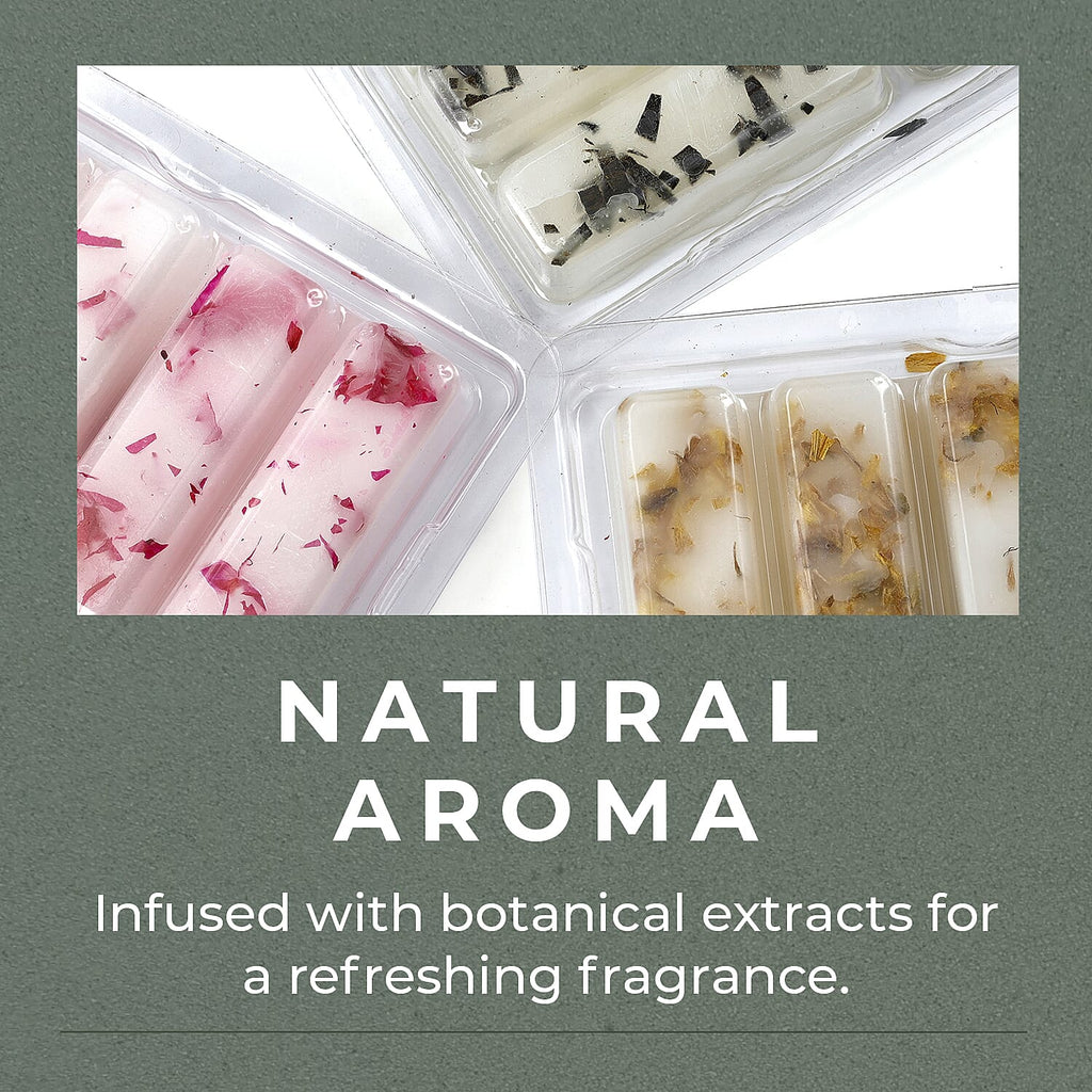 Set of 3 Botanical Wax Melts-  Infused with natural botanical extracts