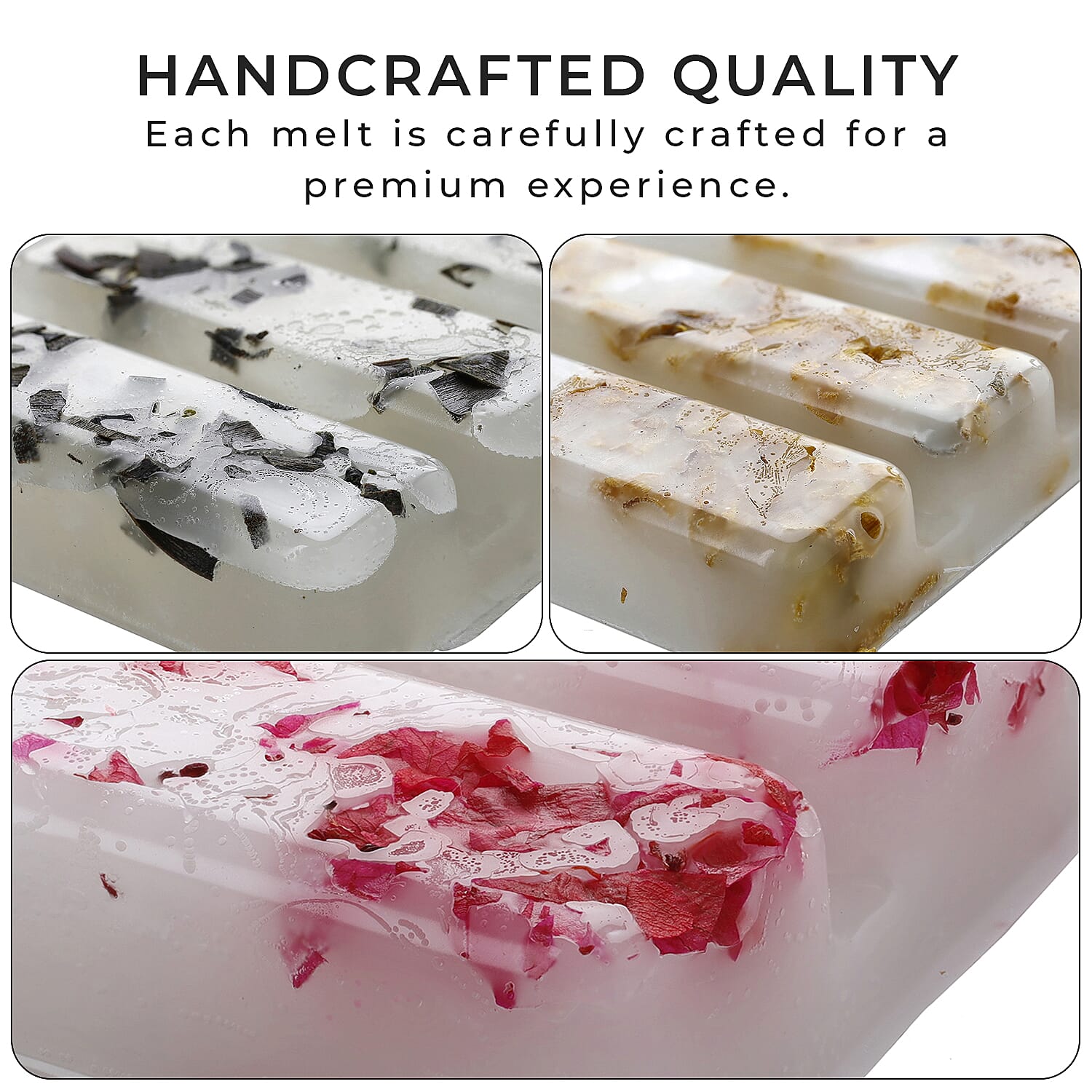 Set of 3 Botanical Wax Melts-  Infused with natural botanical extracts