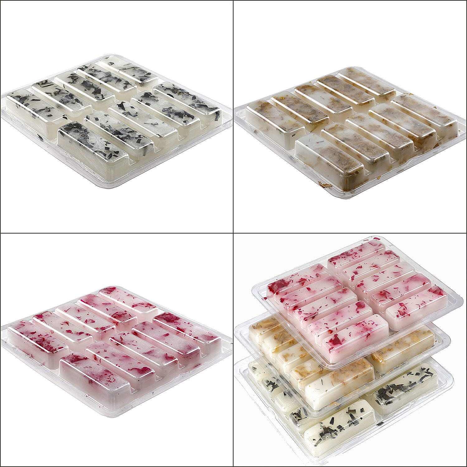 Set of 3 Botanical Wax Melts-  Infused with natural botanical extracts