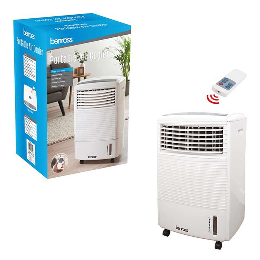 Portable Air Cooler with Remote Control - White