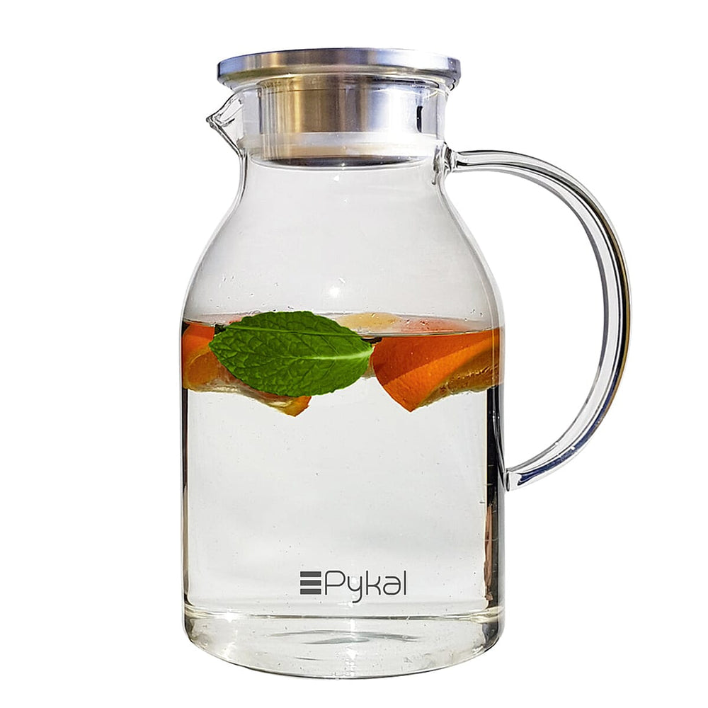 Pykal Hot - Cold Glass Jug with Lid 2L