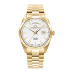 Christophe Duchamp Audace White Dial Swiss Made Automatic Movt. 5 ATM WR Watch - Gold