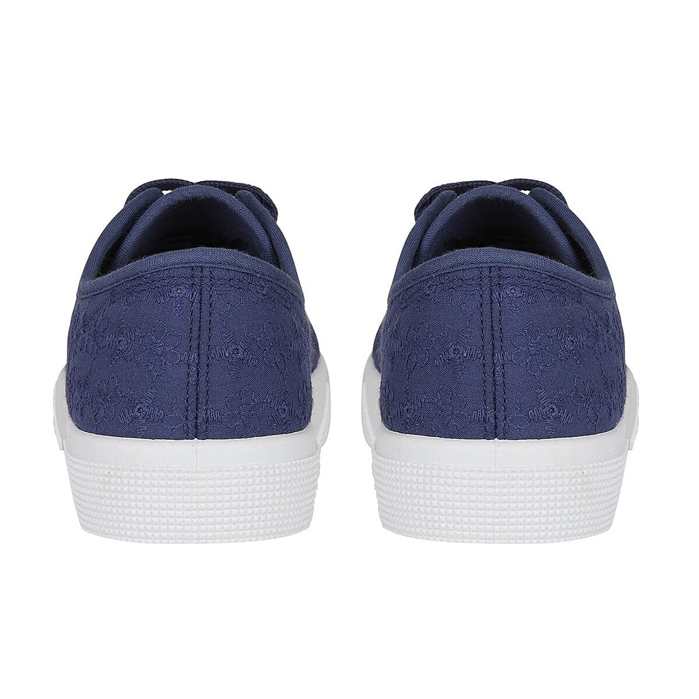 ZITA Ladies Lace-Up Sneakers (Size 3) - Navy