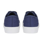 Joe - Joe ZITA Broderie Anglaise Pump on Chunky Ladies Shoe (Size 4) - Navy