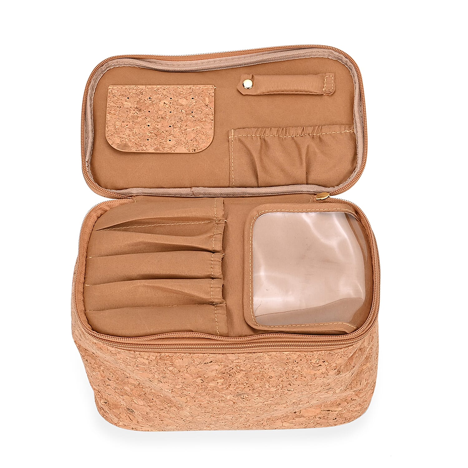 Set of 2 Beautech Storage Bags with 3 Spray Bottles - Light Brown