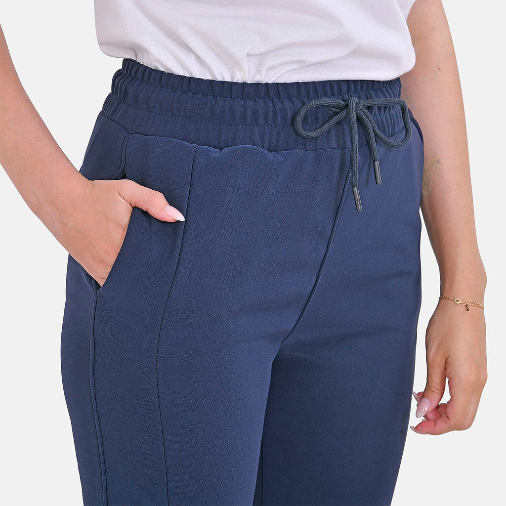 La Marey Elasticated Waist Joggers  - Navy