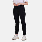 La Marey Elasticated Waist Joggers - Black