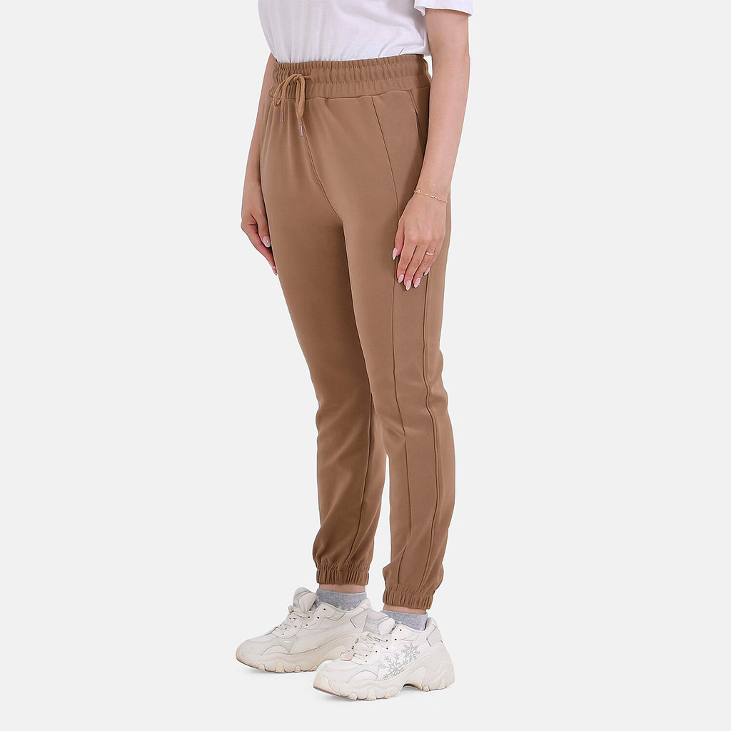 La Marey Polyester Joggers  - Camel