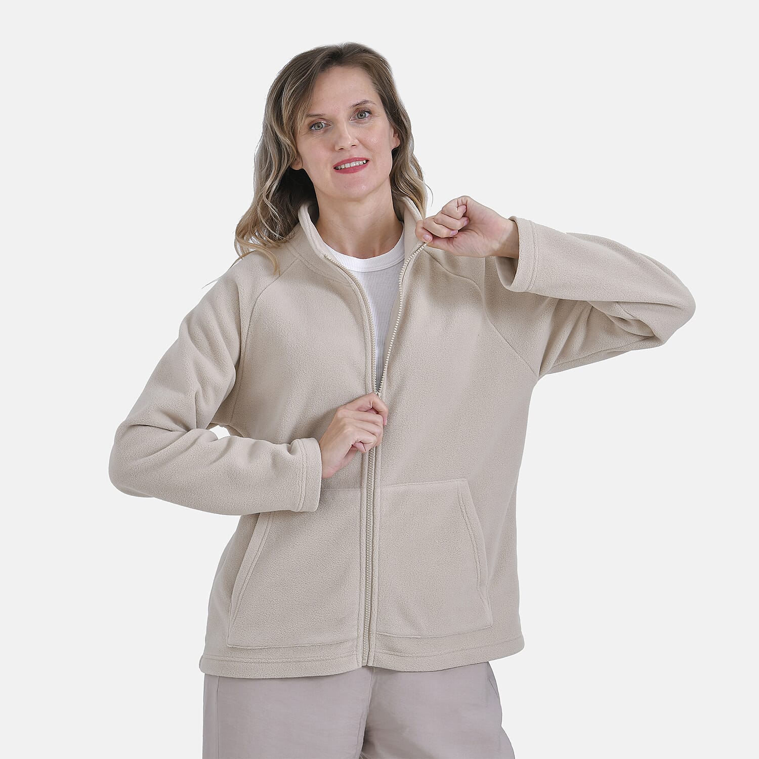 La Marey Polar Fleece Jacket (Size XL) - Beige