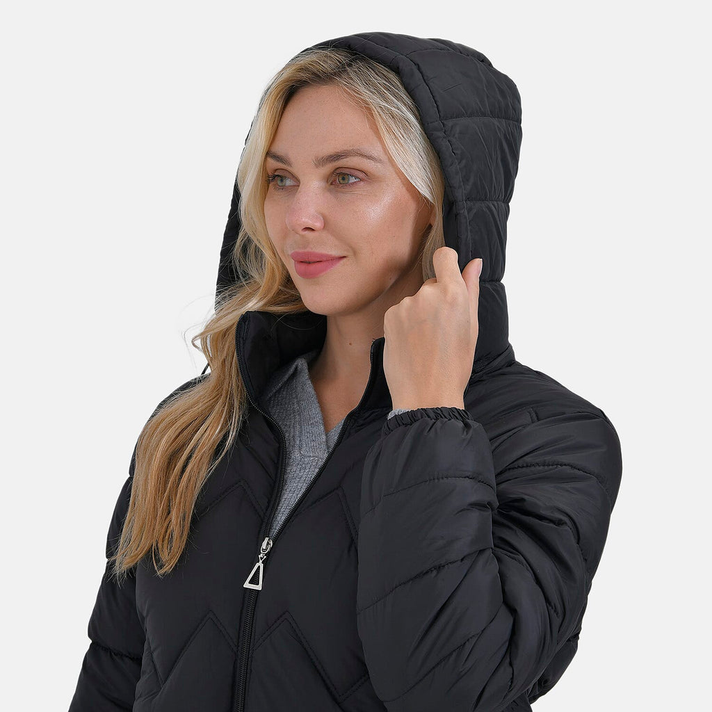 La Marey Lightning-Patterned Jacket (Size 20 to 22) - Black