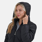 La Marey Lightning-Patterned Jacket (Size 20 to 22) - Black