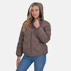 La Marey Lightning-Patterned Jacket (Size 16 to 18) - Brown