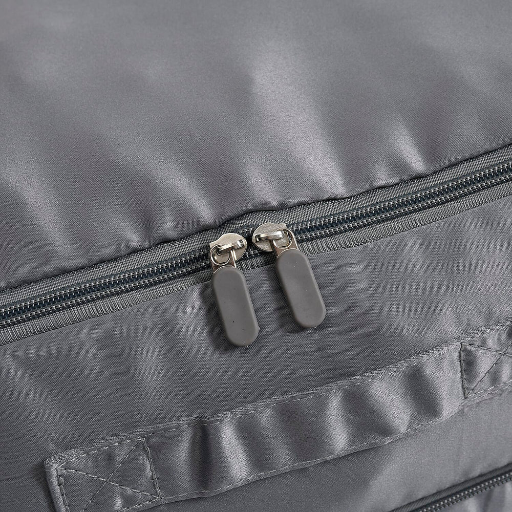 Satin Compressed Storage Bag with Zipper (52x42x30cm) - Grey