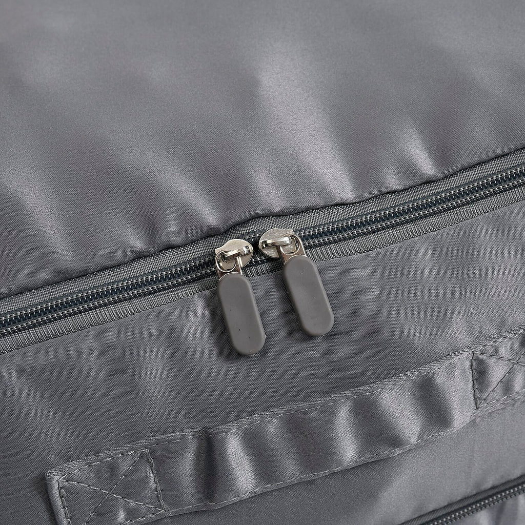 Satin Compressed Storage Bag with Zipper (52x42x30cm) - Grey