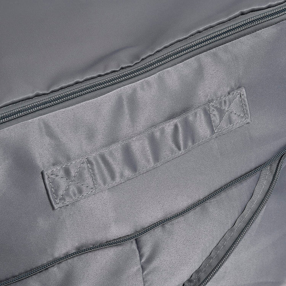 Satin Compressed Storage Bag with Zipper (52x42x30cm) - Grey
