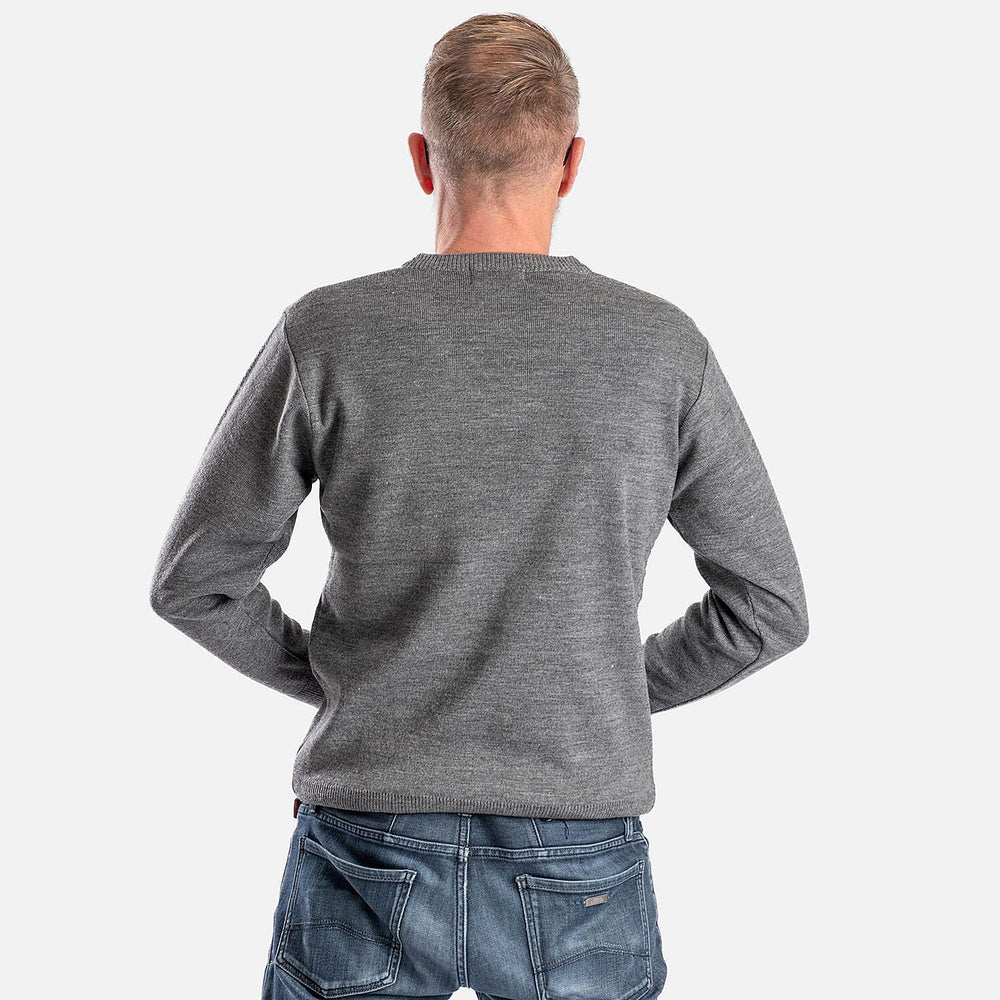 ZSZ Mens V-Neck Knitted Jumper