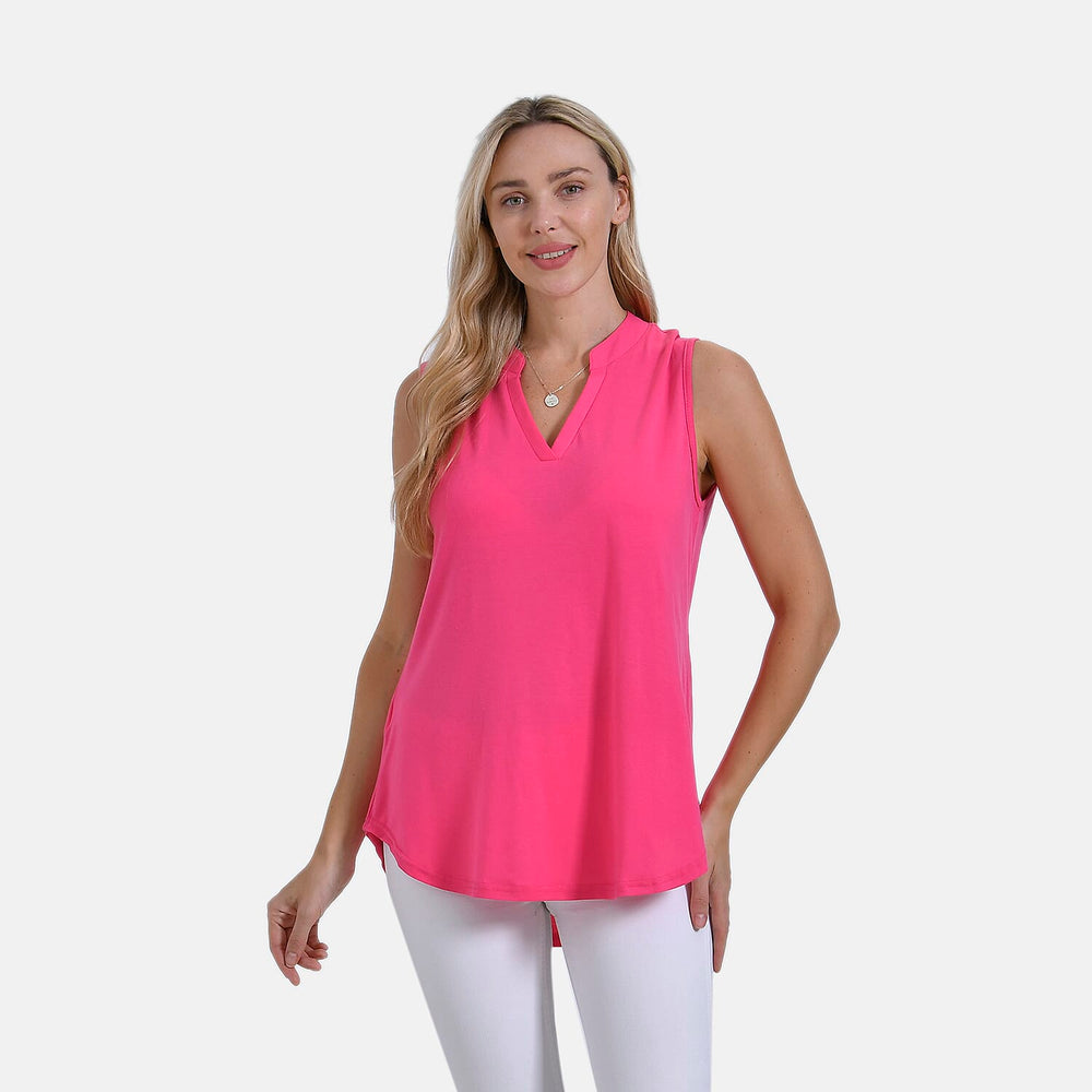 - Maisi Womens Relaxed Fit Sleeveless Blouse (Size S) - Pink
