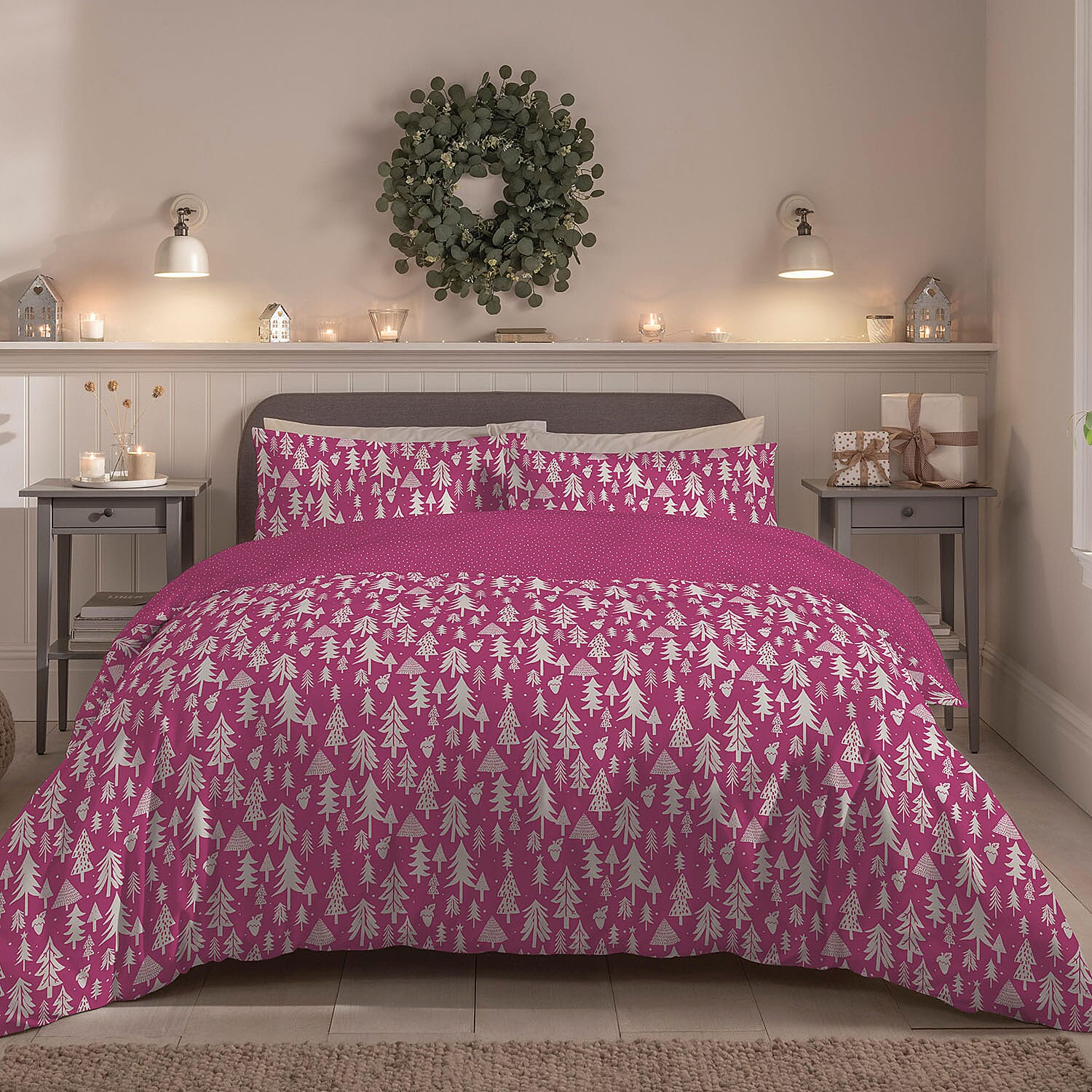 Copenhagen Home Fable Blue Duvet Cover Set - Pink