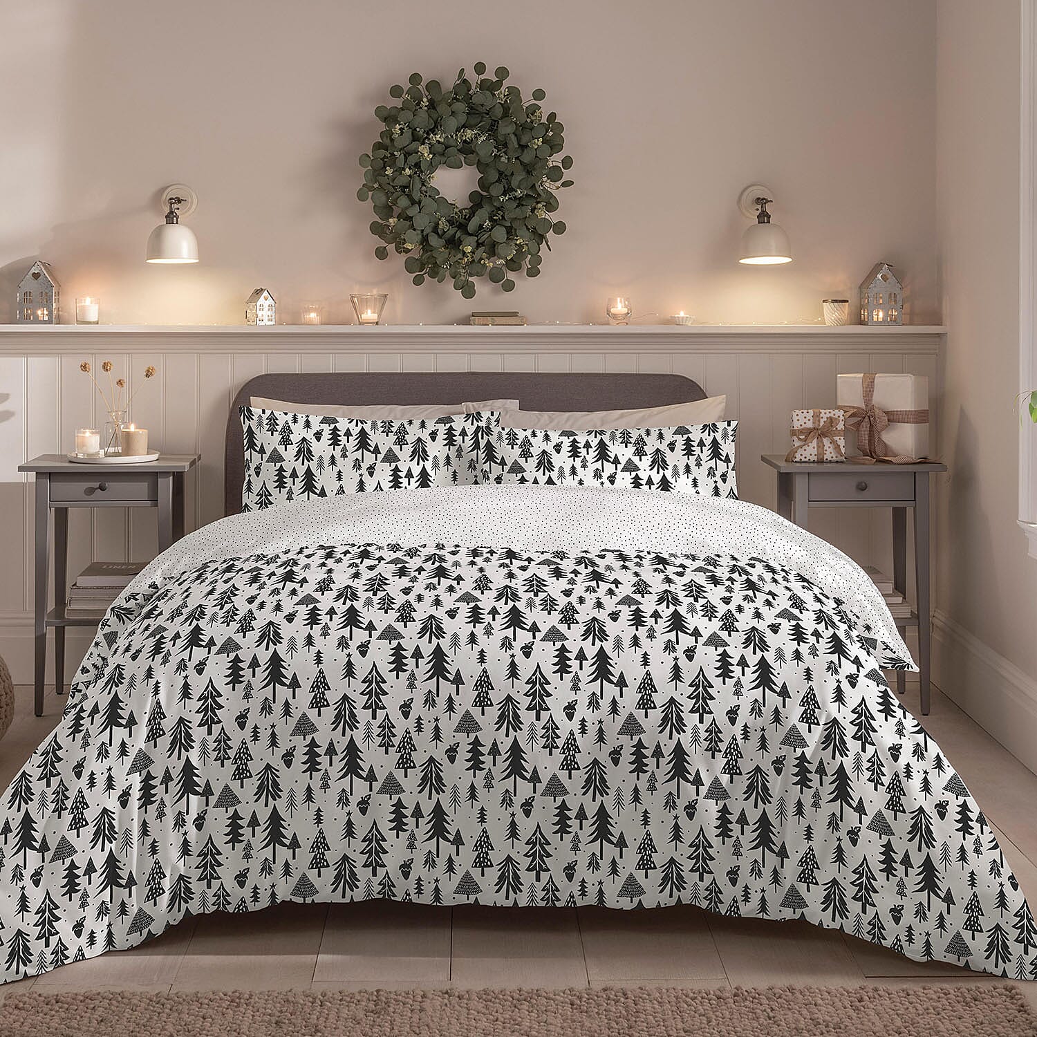 Copenhagen Home Tree Printed  Duvet Cover Set - Single