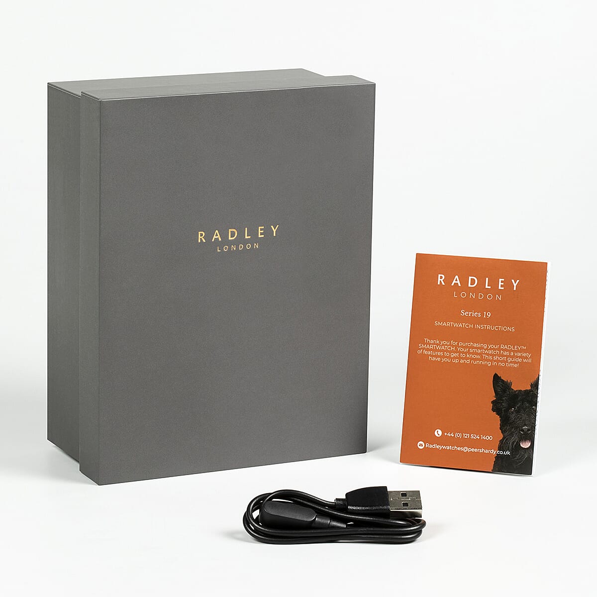 Radley Automatic Ladies Smart Calling Watch in Silicone - 7 Days Battery Life - Light Blue