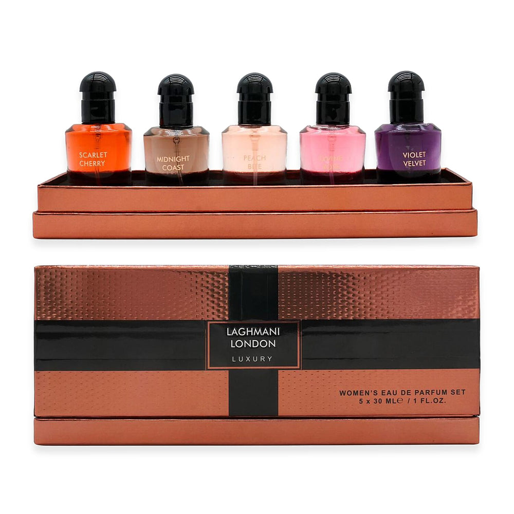 Fine Perfumery Laghmani London Luxury Womens Perfume (Inc. 5X30ml Womens EDP) Gift Set