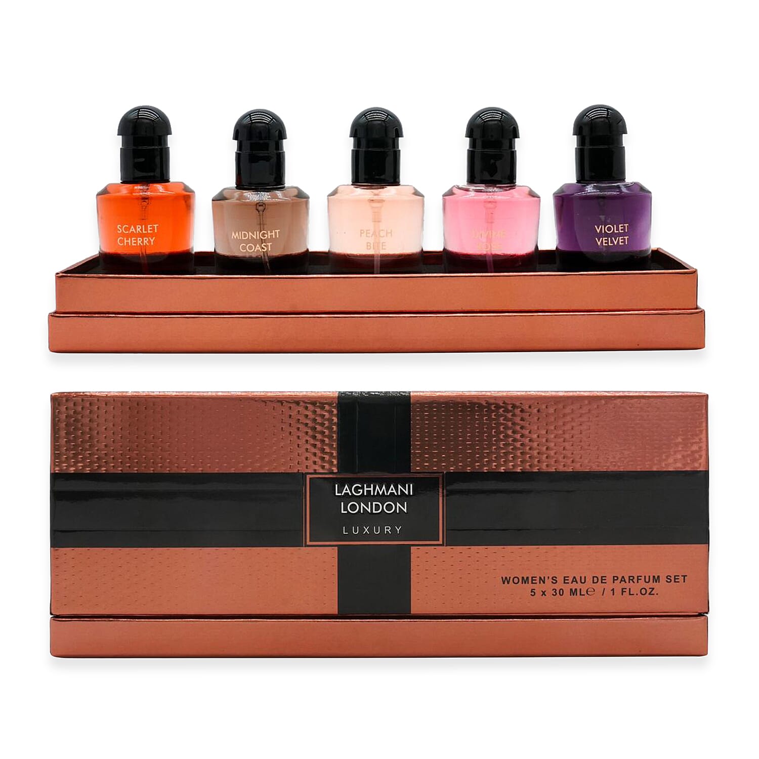 Fine Perfumery Laghmani London Luxury Womens Perfume (Inc. 5X30ml Womens EDP) Gift Set