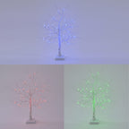 Remote Controlled RGB Color Changing LED Light Tree Lamp (60cm) with USB & Battery (3xAA not incl.) - White