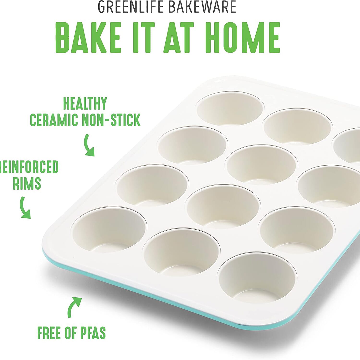 Ceramic Non Stick Baking Tray - Oven, Freezer and Dishwasher  Safe, Light Blue