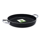 GreenPan Essentials Healthy Ceramic Non-Stick 28 cm Griddle 28cm - Non Stick, Utensil Safe, 1L Capacity - Induction Safe - Black