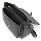 Designer Closeout - Multi Compartment Crossbody Bag - Black