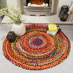 IW Cotton Rug and Door Mat (Size 1x60 cm) - Multi Color