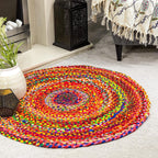 IW Cotton Rug and Door Mat (Size 1x90 cm) - Multi Color
